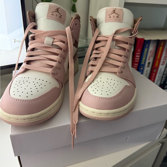 Nike Pink and Brown High-Top Sneakers - Picture 2 of 8
